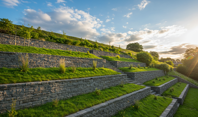 Murs de soutènement : comment dompter les terrains en pente ?