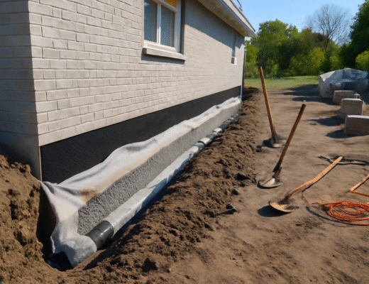 Pose de drains de fondation : protection de vos bâtiments des infiltrations d’eau