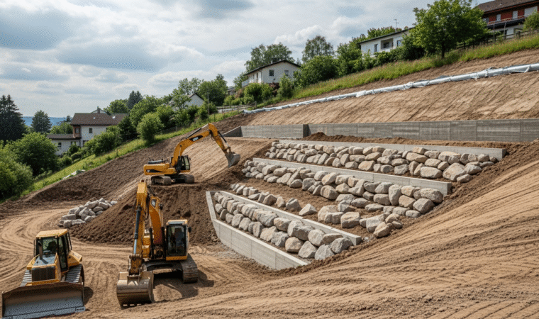 Aménagement de terrain : solutions pour une base stable