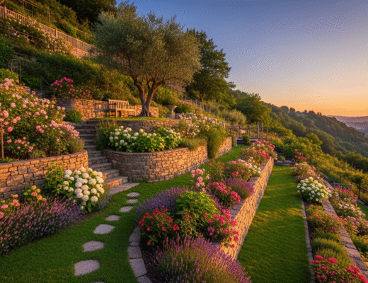 Jardin en pente : astuces d’aménagement pour un rendu harmonieux