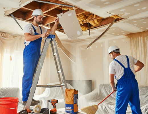 Plafond affaissé : que faire avant que le danger n’arrive ?
