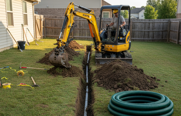 Irrigation souterraine des rejets : valorisation