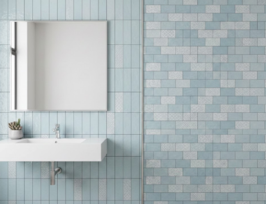 Carrelage mural vertical ou horizontal : changer la perspective